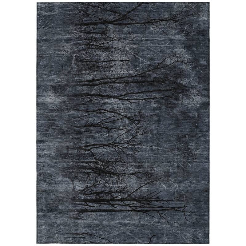 HomeRoots Floral Transitional Rectangle Outdoor Rug