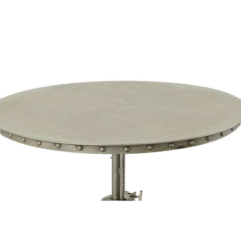 Carolina Living Mundra Adjustable Crank Table - Antique Nickel