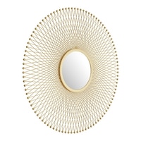 Golden Sands Round Mirror Gold - N/A - Bed Bath & Beyond - 30650272