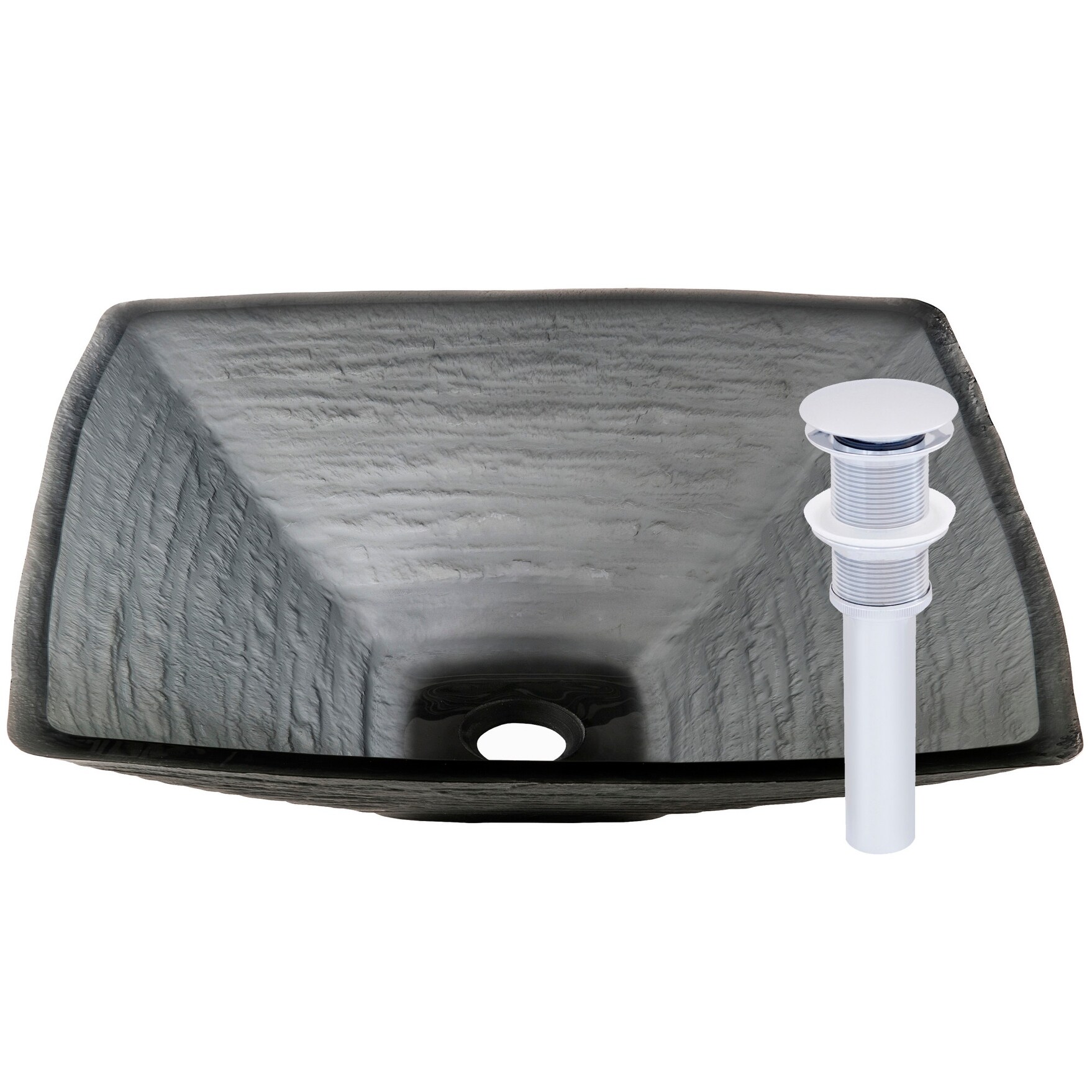 Miseno Mno Yrg682 Square 18 1 4 Tempered Glass Vessel Bathroom Sink Overstock 12917609