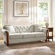 preview thumbnail 11 of 22, Mario Traditional 83"Wide Tufted Sofa With Solid Wood Legs and Pillows by HULALA HOME
