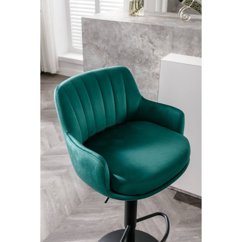 Bar Stools Set of 2,Adjustable Barstools with Back and Footrest, Counter Height Bar Chairs for Kitchen,Pub