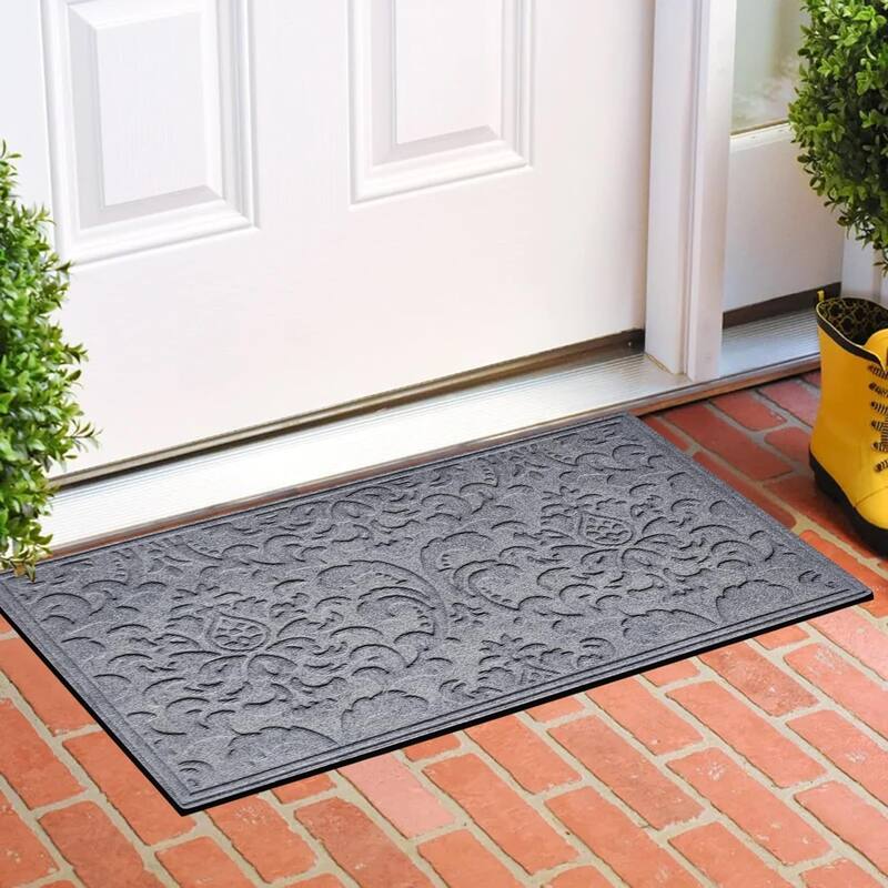 A1HC New All Weather Superior Dirt and Moisture Absorbing Polypropylene Door Mat with Non-Slip Backing for Inside Outside Use