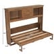 preview thumbnail 3 of 17, Rustic Casual Folding Twin Size Murphy Bed with Charging Station and Drawer