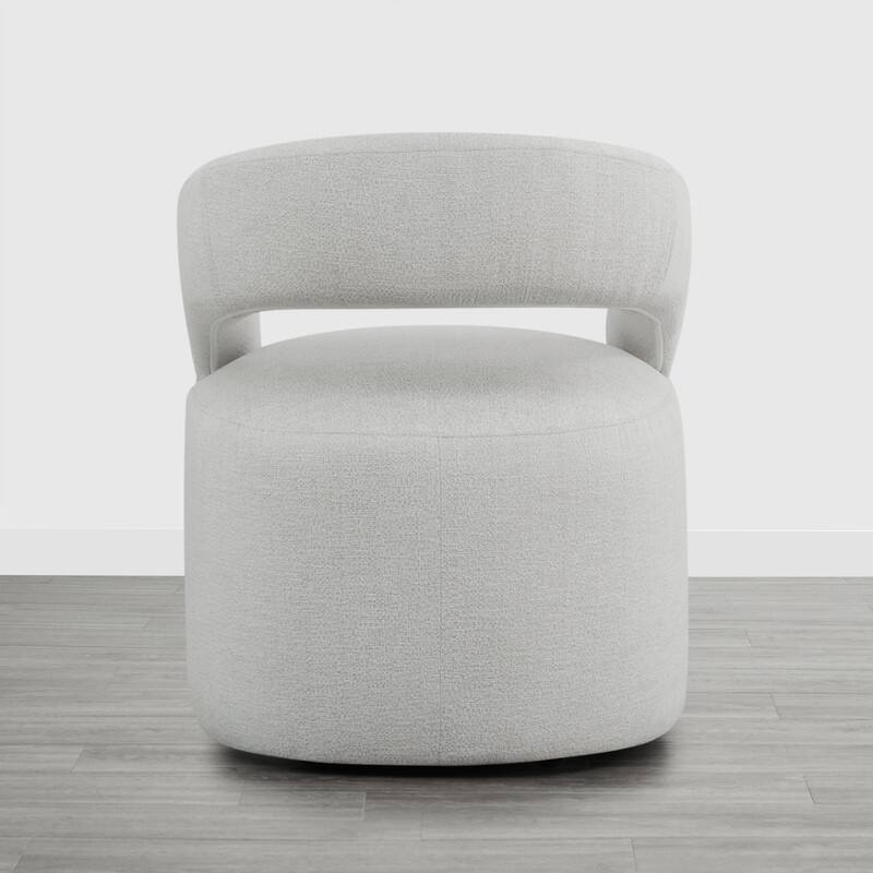 Spruce & Spring Parker Modern Mobile Dining Chair with Casters & Open Back