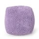 preview thumbnail 25 of 27, Moloney Modern Microfiber Chenille Square Pouf by Christopher Knight Home