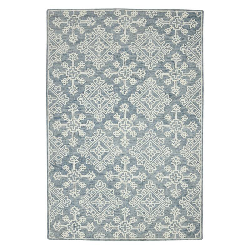 HomeRoots Geometric Transitional Rectangle Area Rug - 132.00 in. x 96.00 in. x 0.40 in.