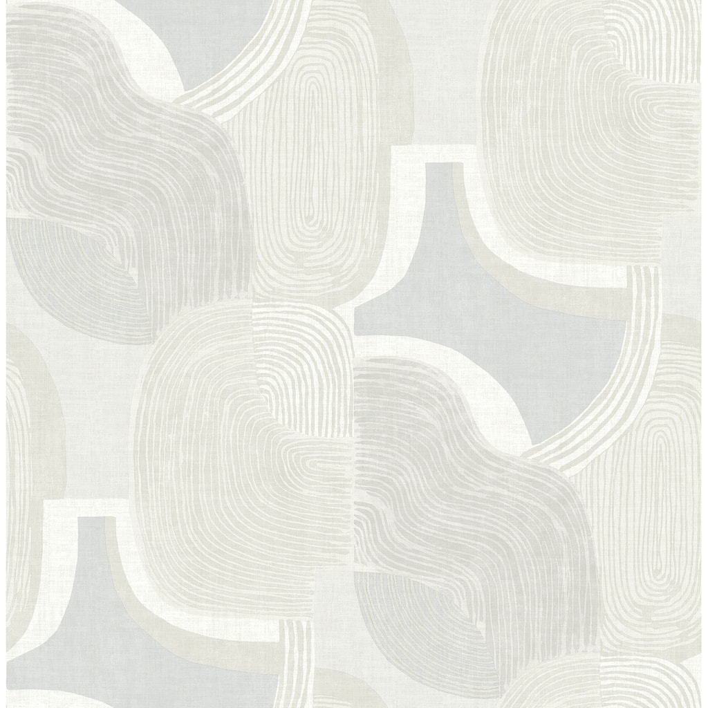 A-Street Prints Hollace Sky Blue Geometric Wallpaper