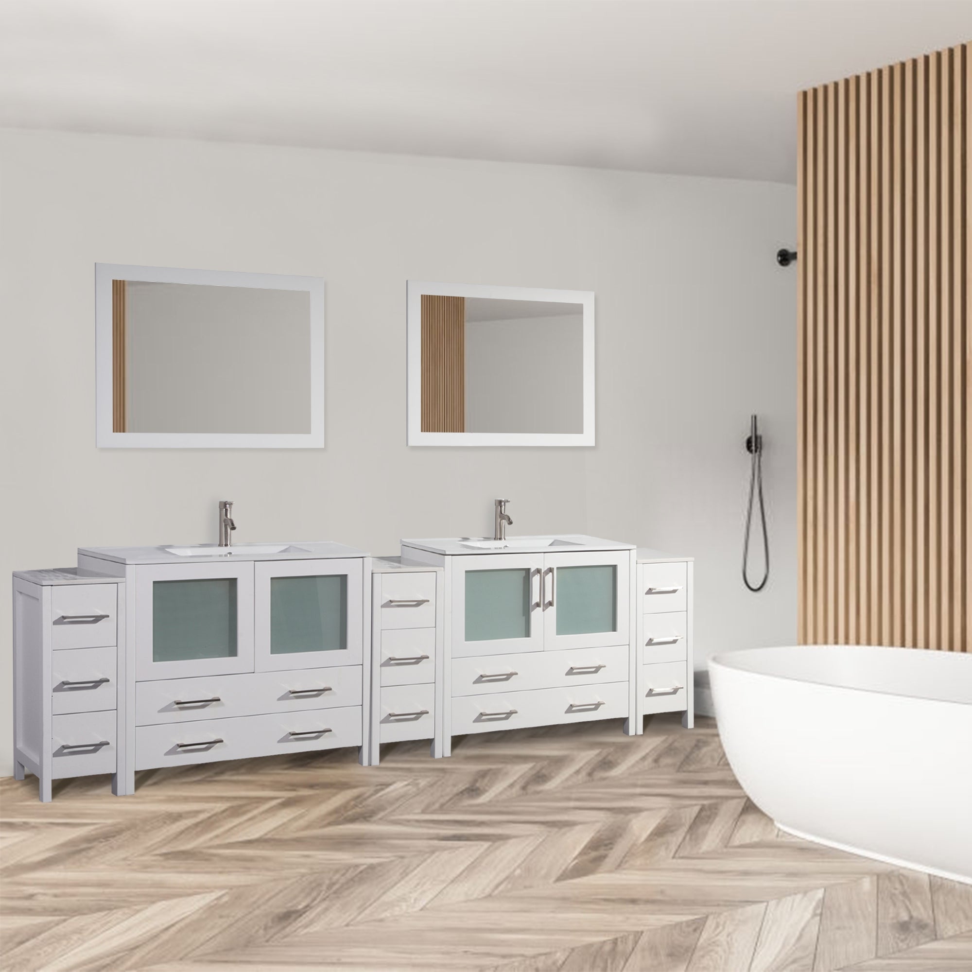 108 inch double new arrivals sink bathroom vanity
