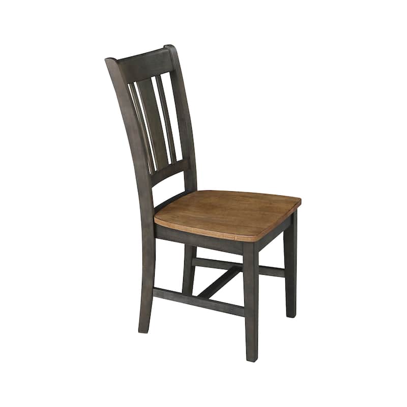 International Concepts Solid Wood San Remo Splatback Chairs - Set of 2