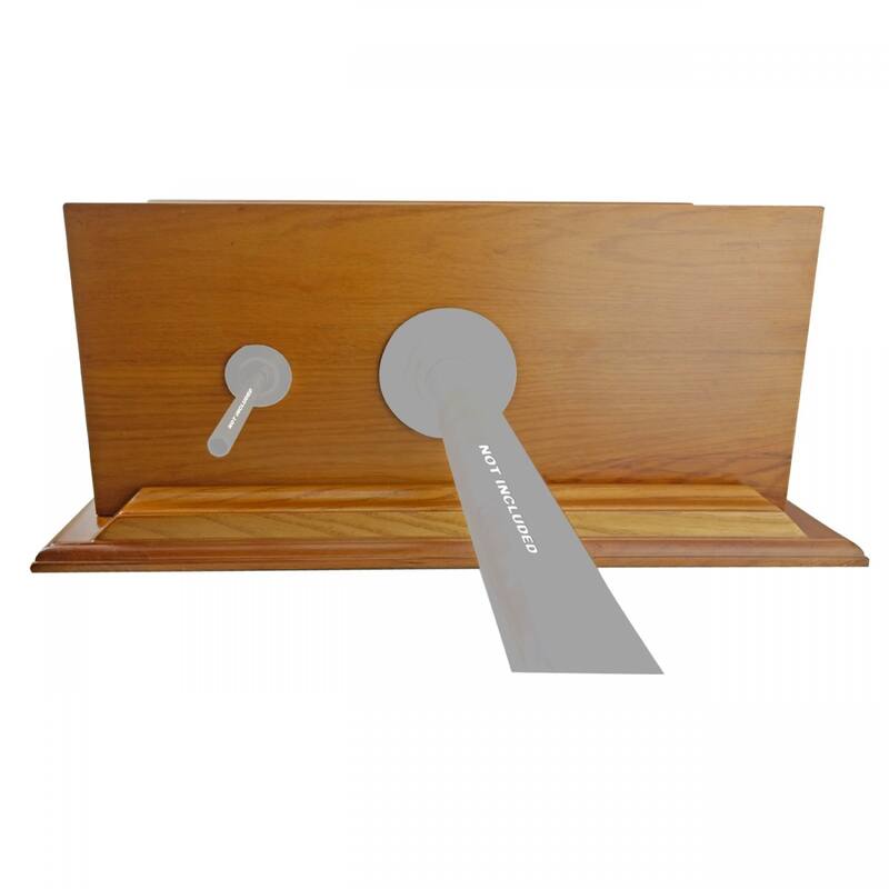 Wooden High Tank Toilet Part - Tank Light Oak Raised Tank with Mounting Hardware Renovators Supply