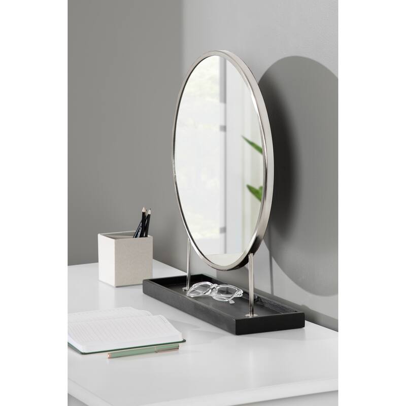 Kate and Laurel Maxfield Round Tabletop Mirror