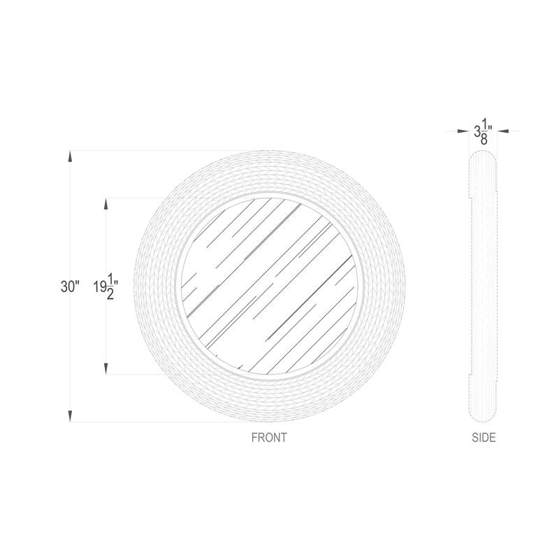 Varaluz Athena Round Wall Mirror