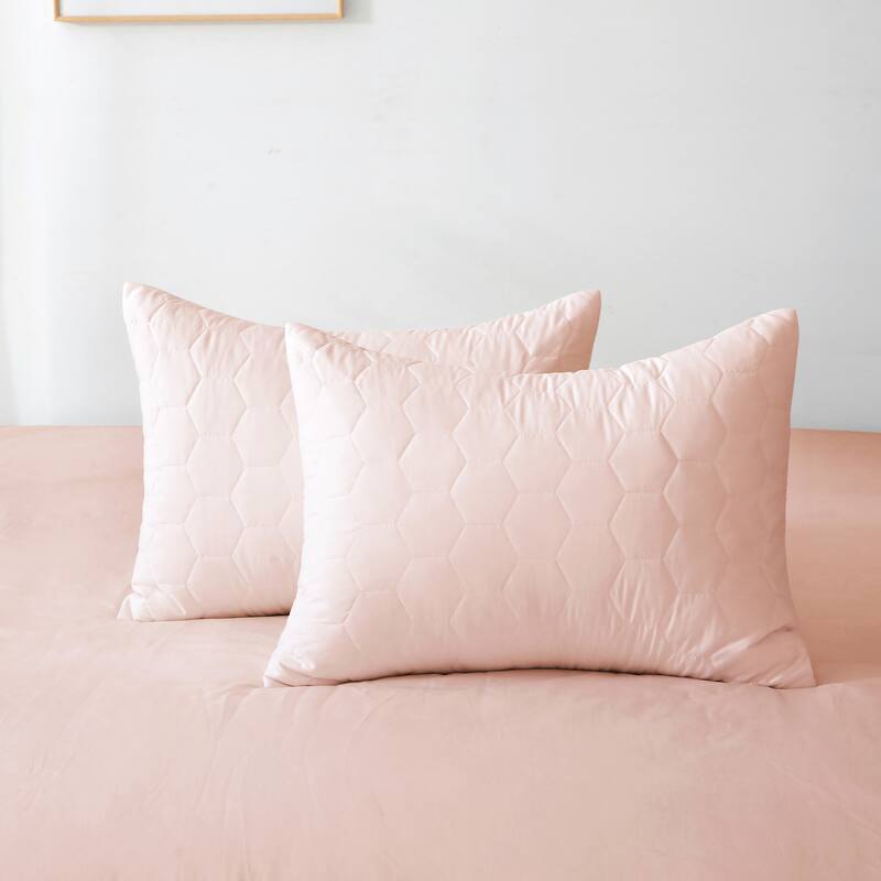 Better Style Home Microfiber Honeycomb Quilt Sets
