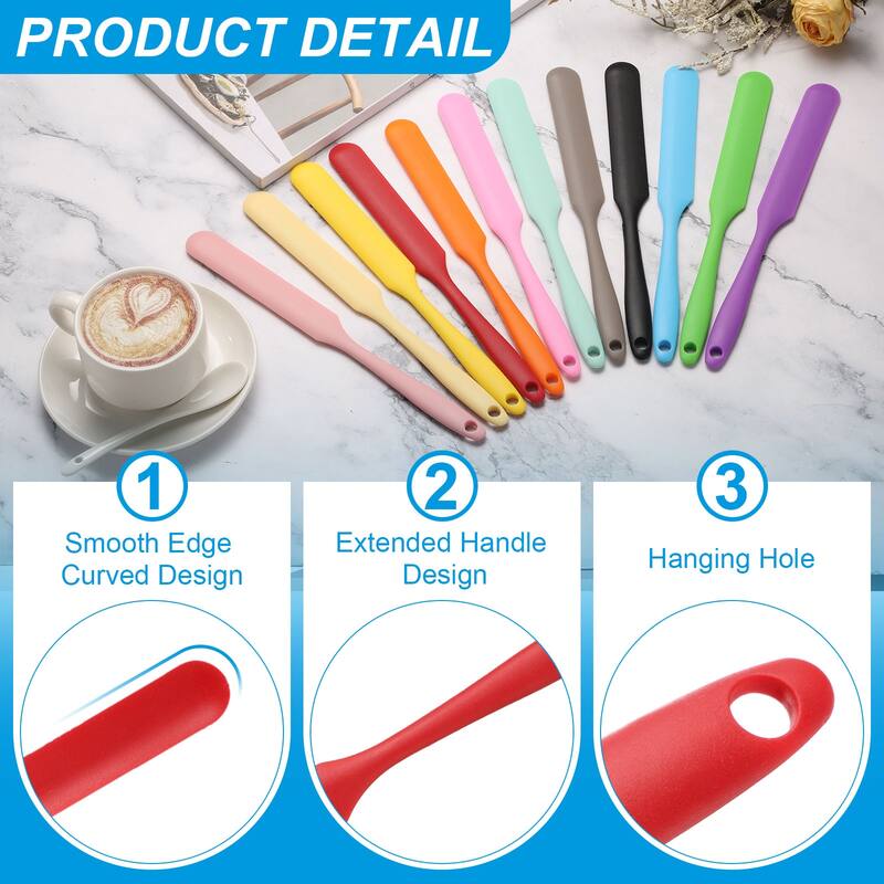 6Pcs Jar Spatula Jam Spreader with Handle
