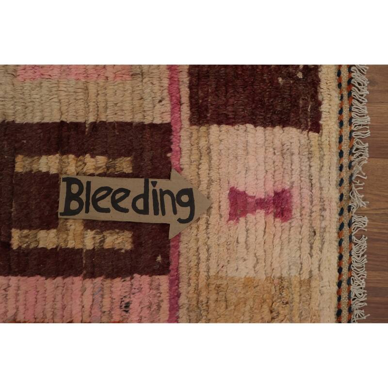 Hand Knotted Oriental 100% Wool Carpet Modern All-Over Multi-Colored Moroccan Area Rug - 17' 5'' X 12' 4''