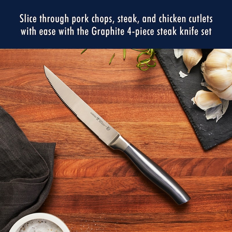 Henckels Graphite 4-pc Steak Knife Set, Stainless Steel - Stainless Steel