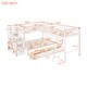 preview thumbnail 3 of 10, Twin over Full L-Shaped Bunk Bed With 3 Drawers, Ladder and Staircase, White