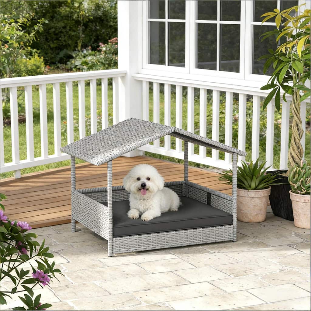 Pet Bed,Rattan Dog House