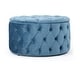 preview thumbnail 2 of 32, Zelfa Modern Glam Tufted Velvet Round Ottoman by Christopher Knight Home