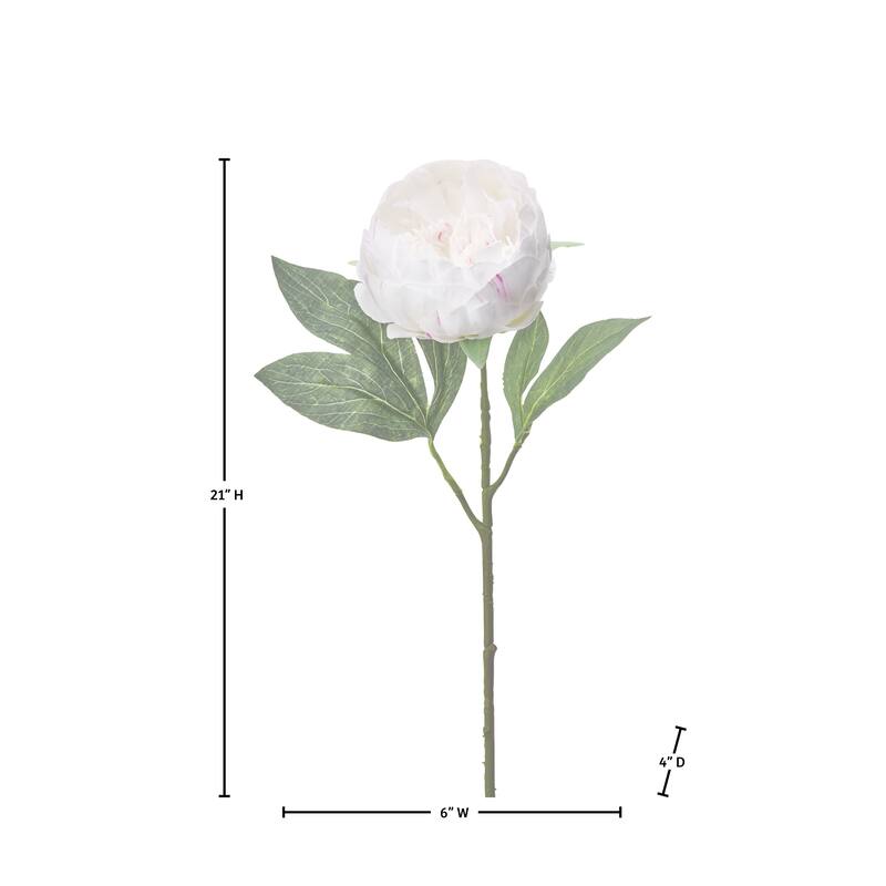 21" Lovely Peony Stem Set of 3