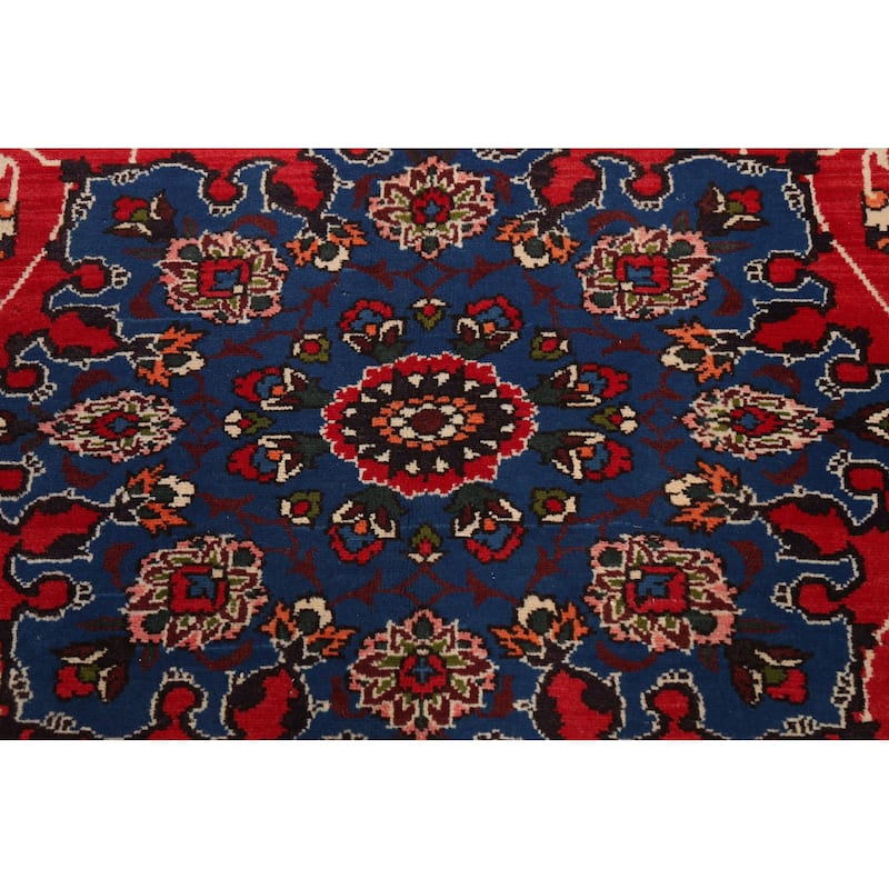 Floral Traditional Bakhtiari Persian Area Rug Hand-knotted Wool Carpet - 6'10" x 9'7"