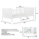 preview thumbnail 11 of 18, Gymax 2-in-1 Convertible Toddler Bed Kids Wooden Bedroom Furniture w/