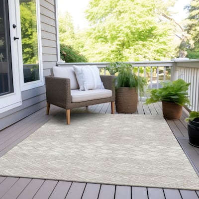 Machine Washable Indoor/ Outdoor Chantille Moroccan Boho Rug