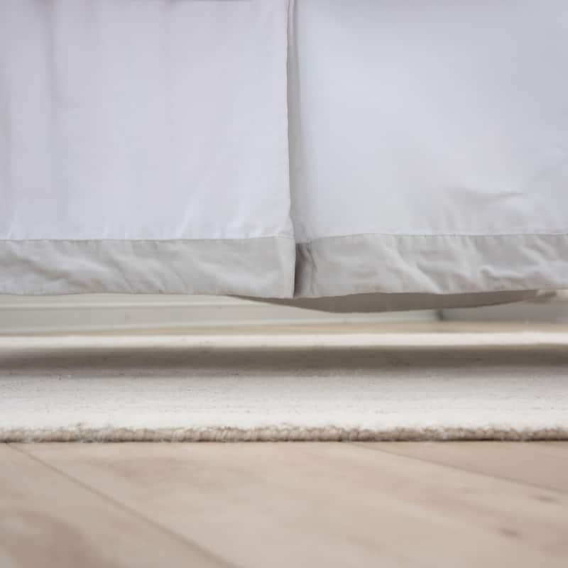 Rizzy Home Velvet Trim Crib Skirt - 26" x 51"