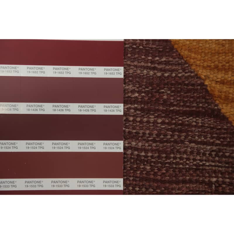 Hand Woven Oriental 100% Wool Carpet Southwestern Tribal Multi-Colored Kilim Area Rug - 9' 10'' X 6' 6''