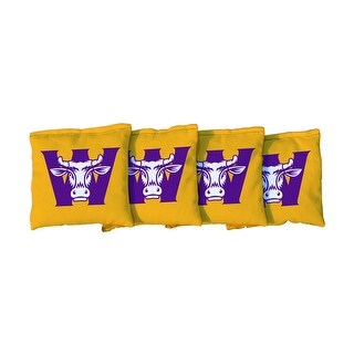 Williams College Ephs Yellow Cornhole Bags