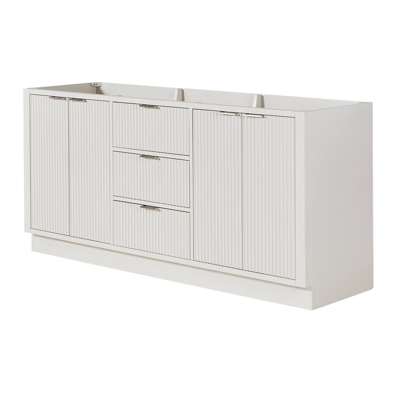 Ariel P72D-BC Milan 72" Double Free Standing Vanity Cabinet