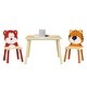 preview thumbnail 7 of 16, 3PCS Kid Wood Toddler Table and Chair Set