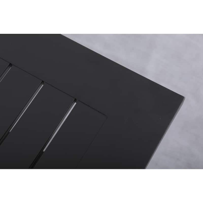 Atlantis Aluminum Frame Coffee Table in Brown