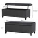 preview thumbnail 2 of 33, Adeco Velvet Storage Ottoman Bench Rectangular Footstool Lift Top