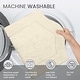 preview thumbnail 95 of 189, Home Weavers Waterford Collection Cotton Toilet Lid Rug | Elastic Fit | Fit Most Standard Toilet Lid | 18"x18"
