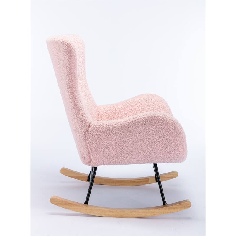 Teddy Fabric Rocking Chair Accent Chair