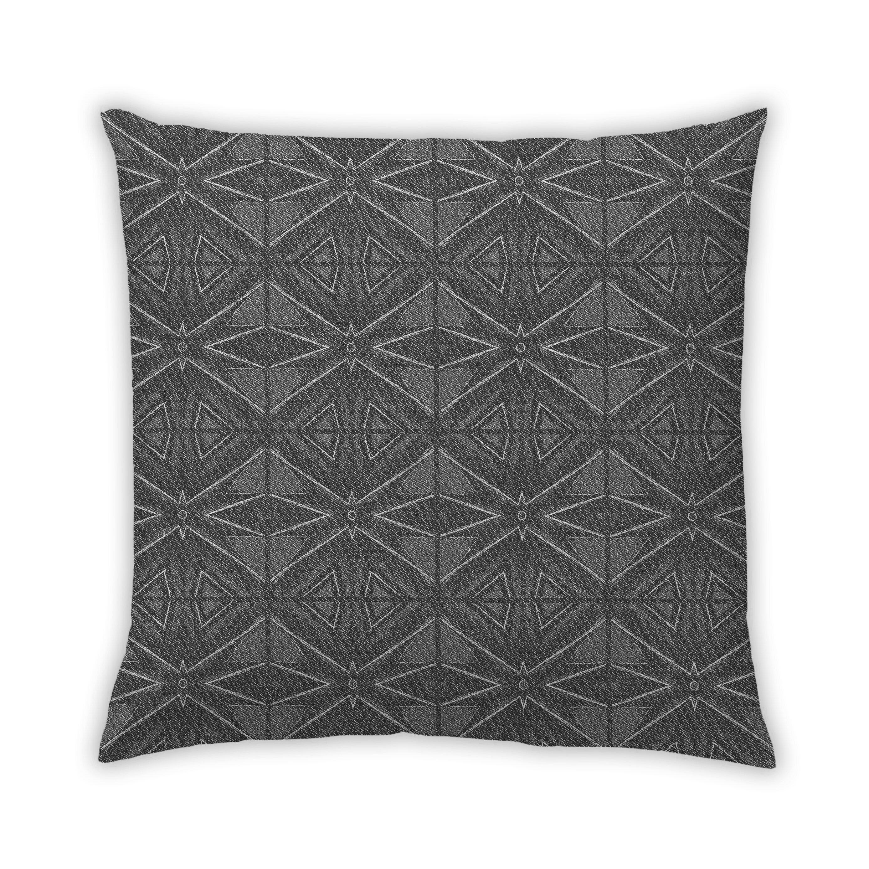 Ahgly Company Patterned Black Throw Pillow
