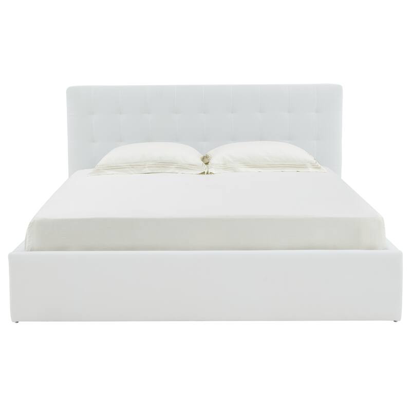 SAFAVIEH Couture Meliha Low Profile Tufted Platform Bed