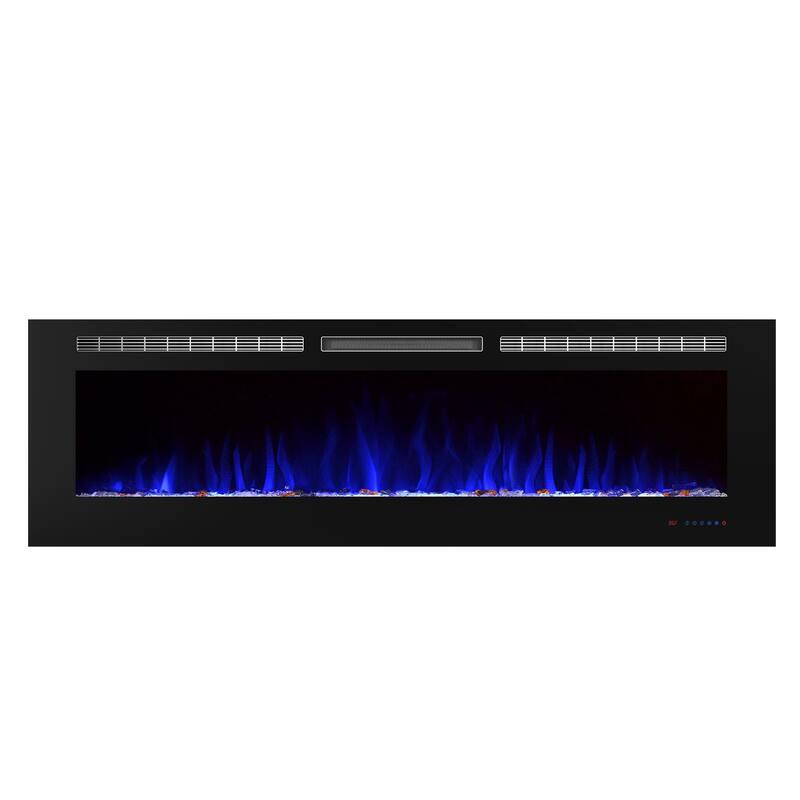 Electric Fireplace Heater,Heater with Log set & Realistic Flame