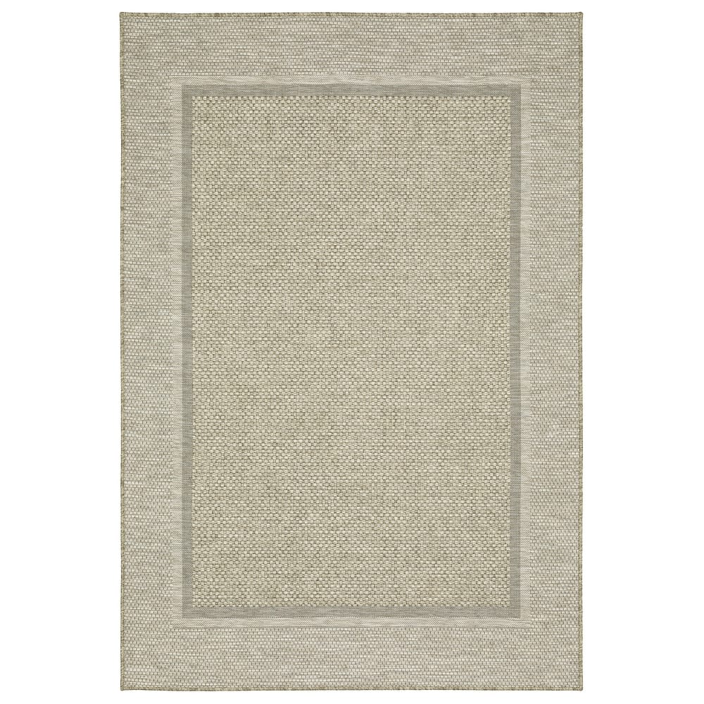 Vista Home Tangelo Bordered Tan/Black Ultimate Performance Area Rug