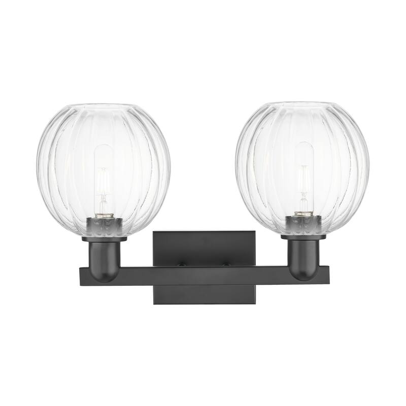 Innovations Lighting Downtown Urban - Preston - 2 Light 16" Globe Shade Bath Vanity Light