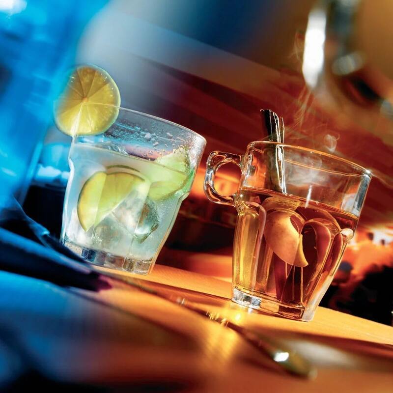 Bormioli Rocco Set of 6 Rock Bar Stackable DOF Glasses - 13.25 oz.