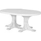 preview thumbnail 79 of 82, Poly Lumber Round Dining Table Set with Island Chairs Dining Height - White