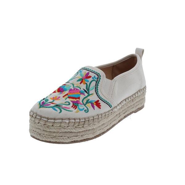Shop Sam Edelman Womens Carrin 2 Casual Shoes Canvas Embroidered