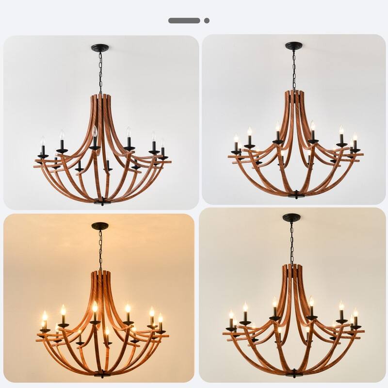 Vintage Industrial Farmhouse Chandelier Adjustable Rustic Lighting for Kitchens & Dining Rooms
