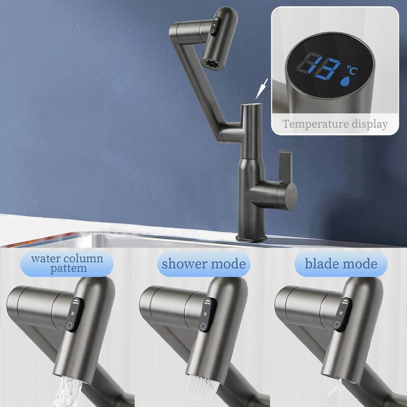 Topcraft Stainless Steel Bathroom Sink Faucet