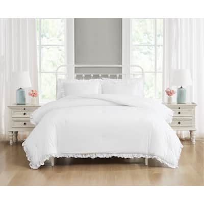 The Farmhouse by Rachel Ashwell Ruffled Washed Cotton Comforter Set