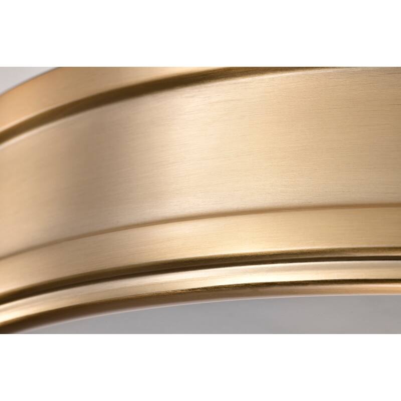 Kendall - 14 Inch LED Flush Mount - Burnished Brass with Alabaster Glass - Burnished Brass