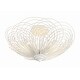 preview thumbnail 4 of 3, Doral 3 Light Matte White Semi Flush Mount - 19"W x 10.25"H x 19"D